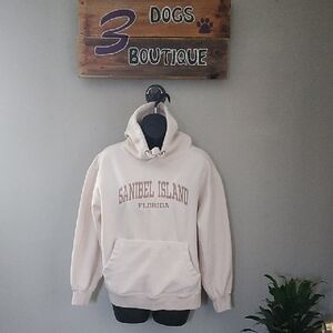 Sanibel Island Florida Beige Hoodie